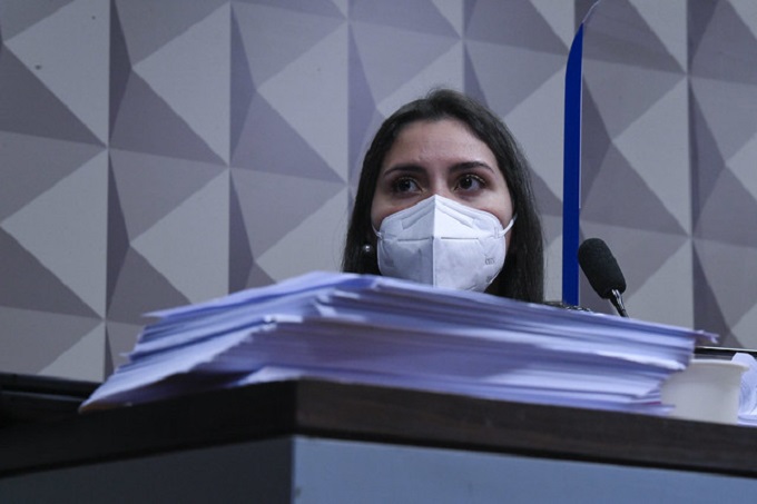 Bruna Morato depõe na CPI da Covid