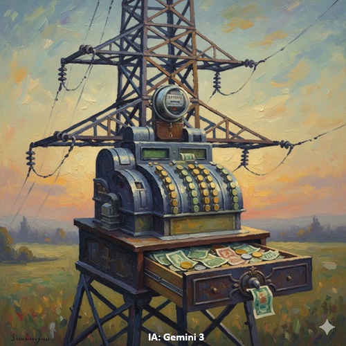 Caixa registradora da Enel