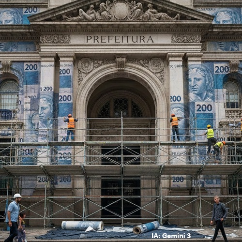 Prefeitura coberta de dinheiro