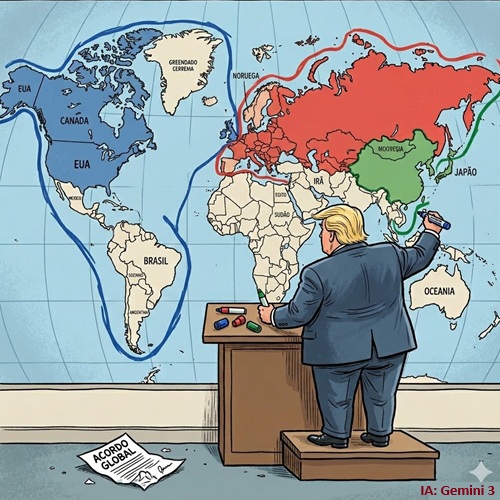 Trump redesenha os continentes