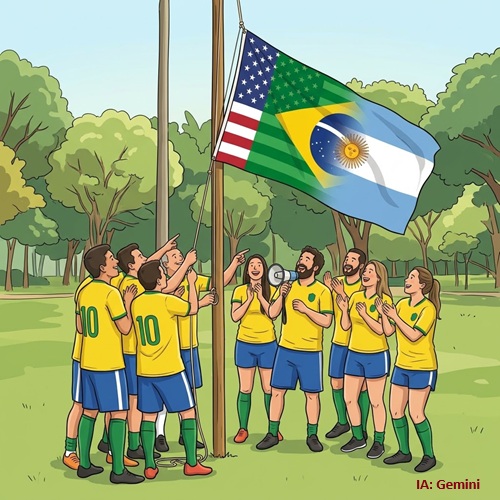 Nova bandeira do "nós" queremos ser "eles"